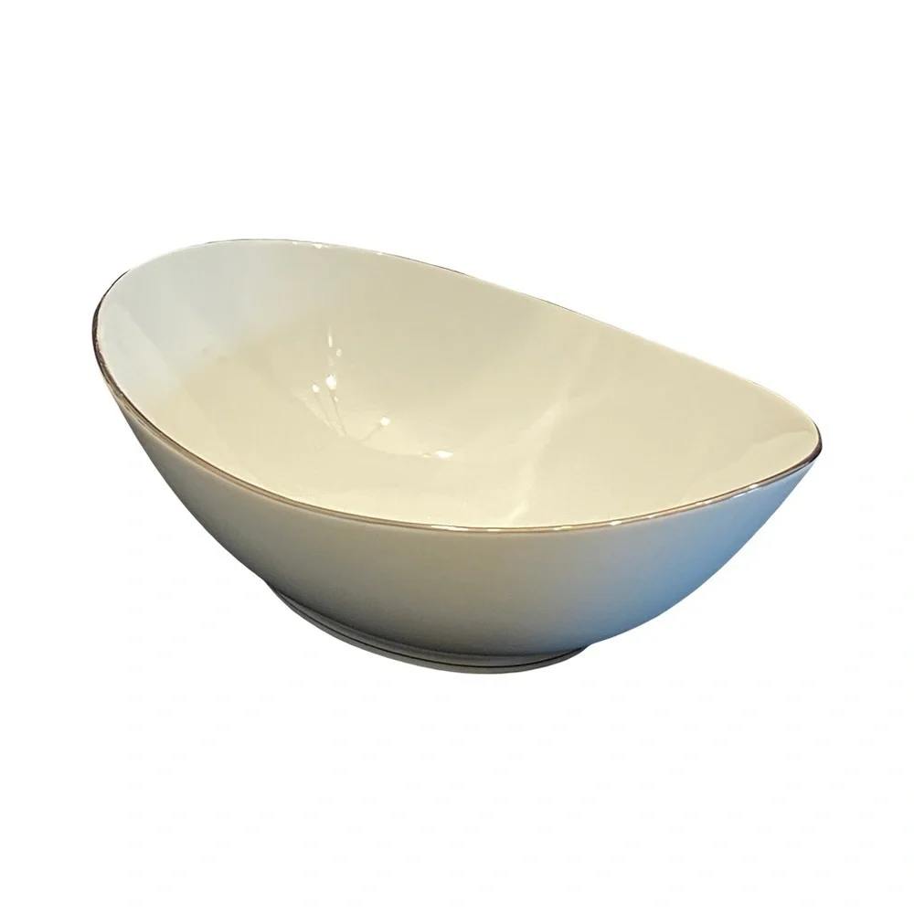 Noritake Cream and Silver Rim Bowl